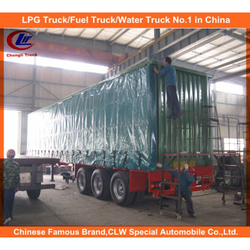 Heavy Duty 40feet 3 Axle Curtain Side Truck Trailer